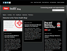 Tablet Screenshot of blog.myflamehealth.com